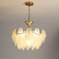 Luxury Modern Minimalist Living Room Shade Feather Chandelier